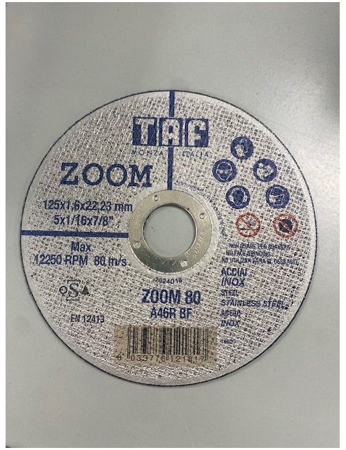 disque à tronçonner Ø125 mm TAF disque à tronçonner Ø125 mm TAF