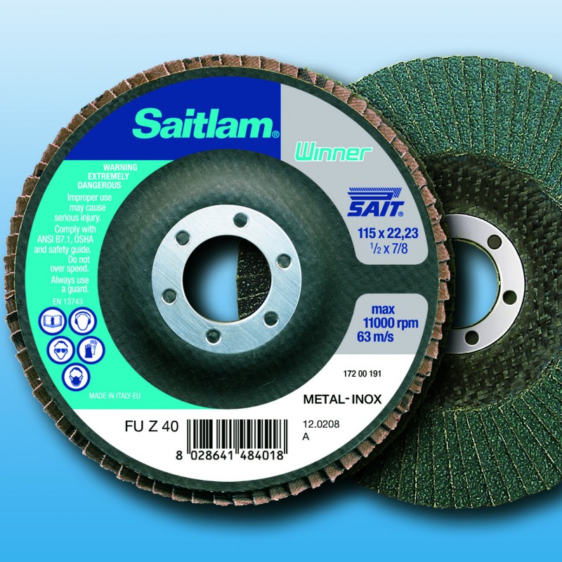 lot 10 disques à lamelles zirconium pour meuleuse 125 mm - plat - grain 60  - oc-pro - Roues et disques abrasifs - Achat & prix